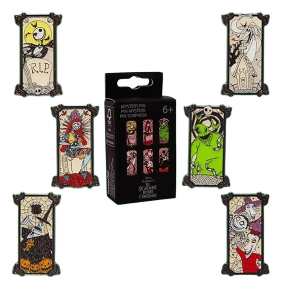Nightmare before Christmas by Loungefly Enamel Pins Blind Box Portrait Style Display (12) P071205
