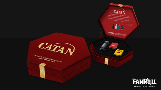 Catan Upgrade dice set Robber & Metal: Hematite P040287
