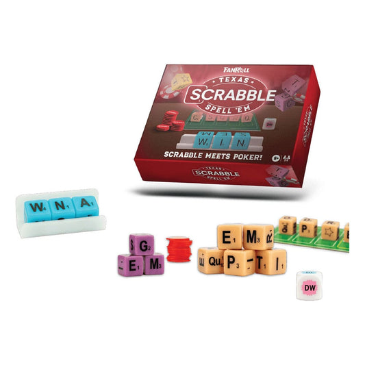 FanRoll Hasbro Game Scrabble Texas Spell Em P040291