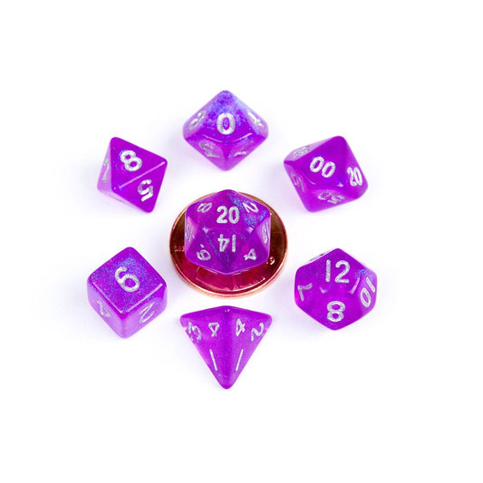 FanRoll Mini Dice Set Stardust Purple (7) P040299