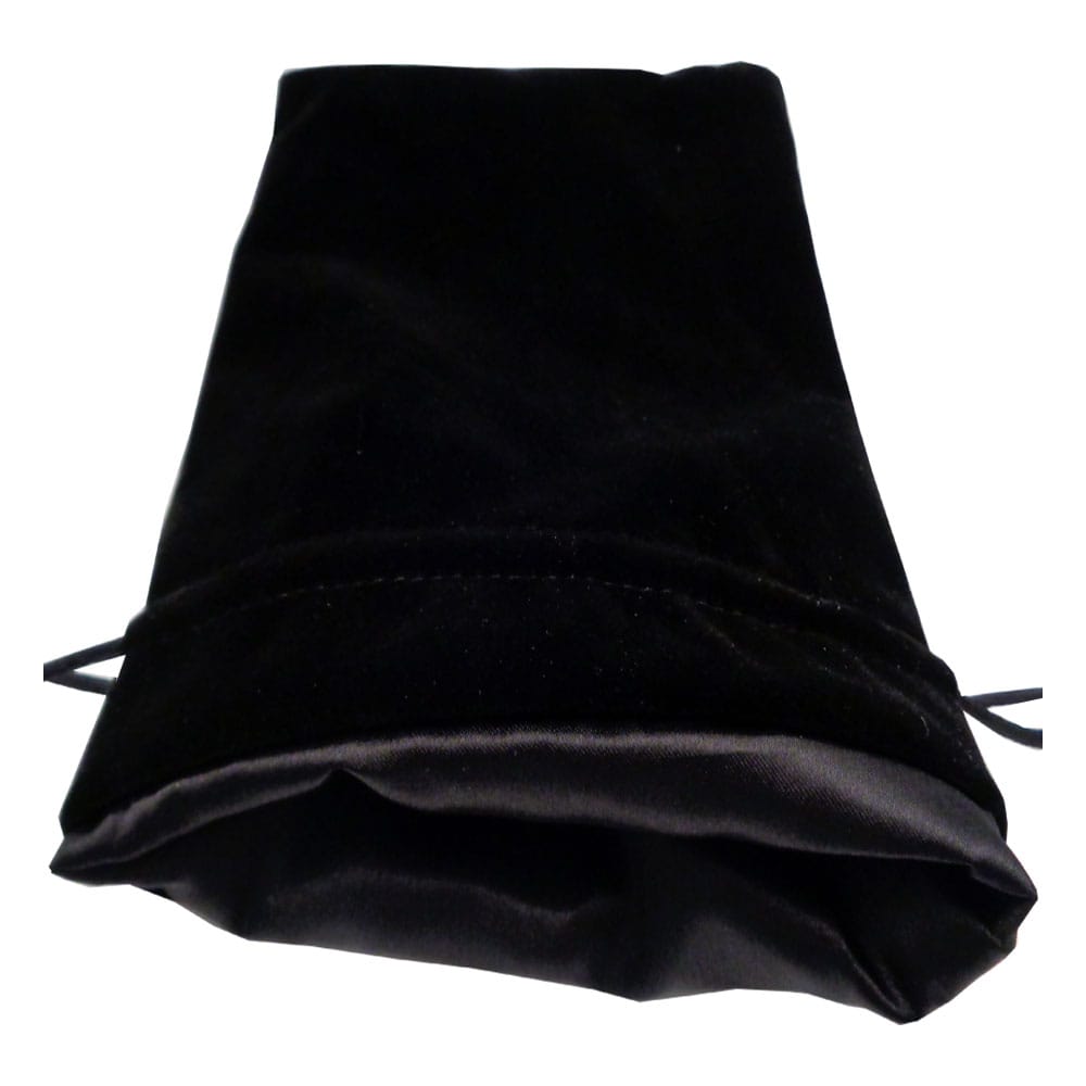 FanRoll Dice Bag Velvet Black with Black Satin Large P040337