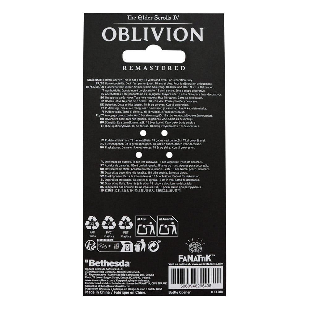 The Elder Scrolls IV: Oblivion Bottle Opener Mehrune´s Razor P040389