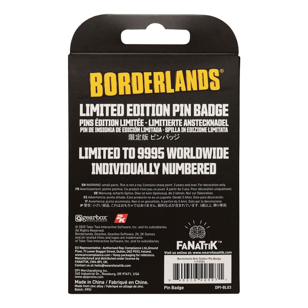 Borderlands Pin Badge Butt Stallion Limited Edition P040443