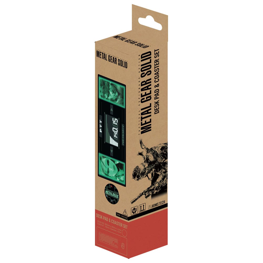 Metal Gear Solid Desk Pad & Coaster Set Solid Snake x Raiden Limited Edition P040510