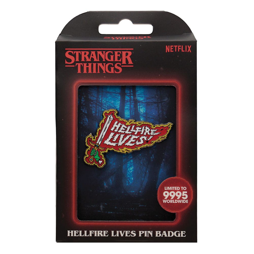 Stranger Things Pin Badge Hellfire Lives Limited Edition P066829