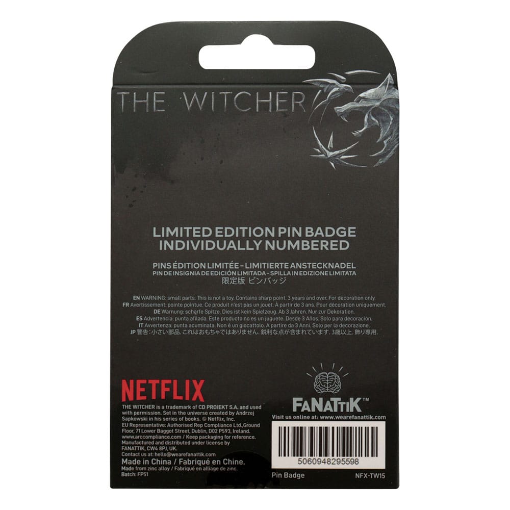 The Witcher Pin Badge Witcher Symbol Limited Edition P040586