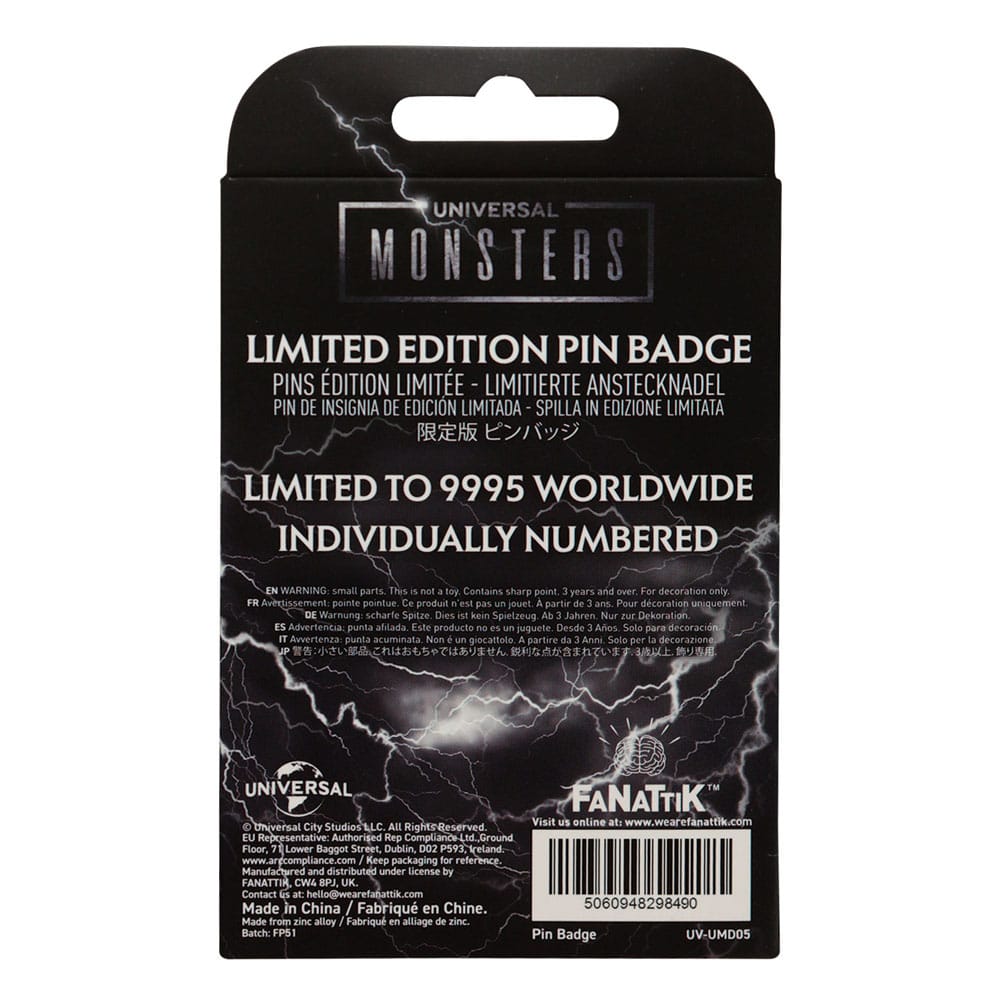 Universal Monsters Pin Badge Limited Edition P040700