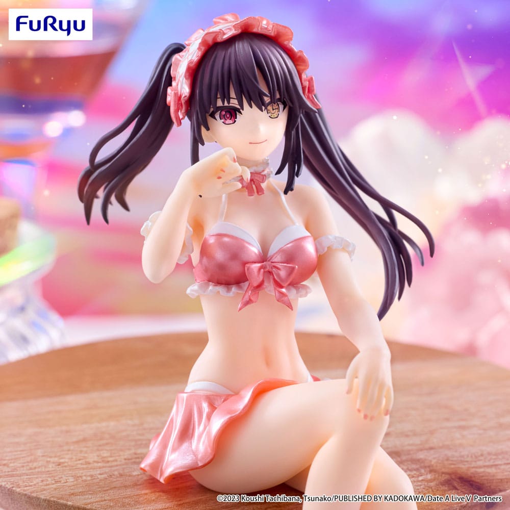 Date A Live V Noodle Stopper PVC Statue Kurumi Tokisaki Swimsuit Pastel Red Color Ver. 15 cm P041297