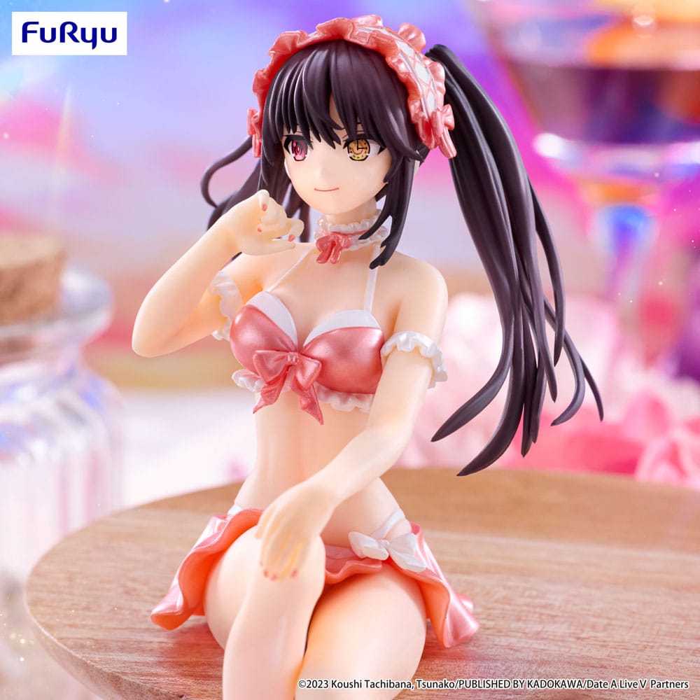 Date A Live V Noodle Stopper PVC Statue Kurumi Tokisaki Swimsuit Pastel Red Color Ver. 15 cm P041297