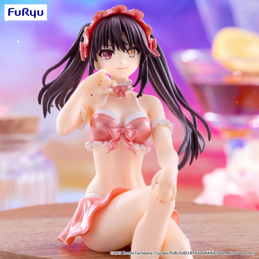 Date A Live V Noodle Stopper PVC Statue Kurumi Tokisaki Swimsuit Pastel Red Color Ver. 15 cm P041297