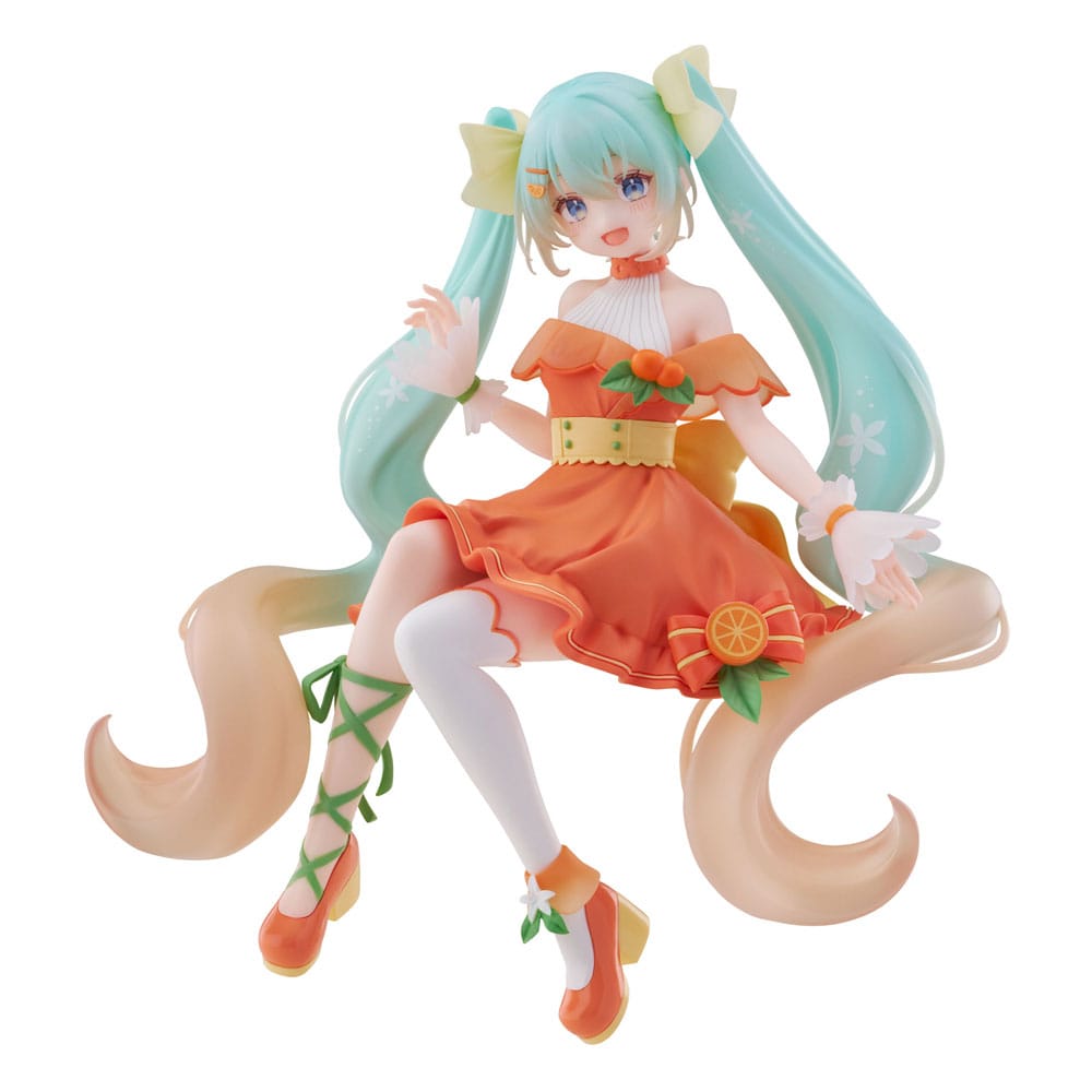 Hatsune Miku Noodle Stopper PVC Statue Flower Hatsune Miku Citrus Ver. 14 cm P065625