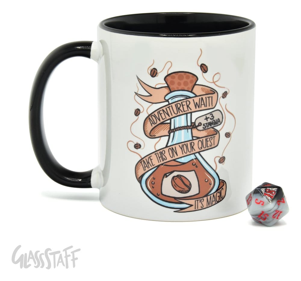 Glassstaff Gift Set Mug & Dice D20 Coffee Potion P071150