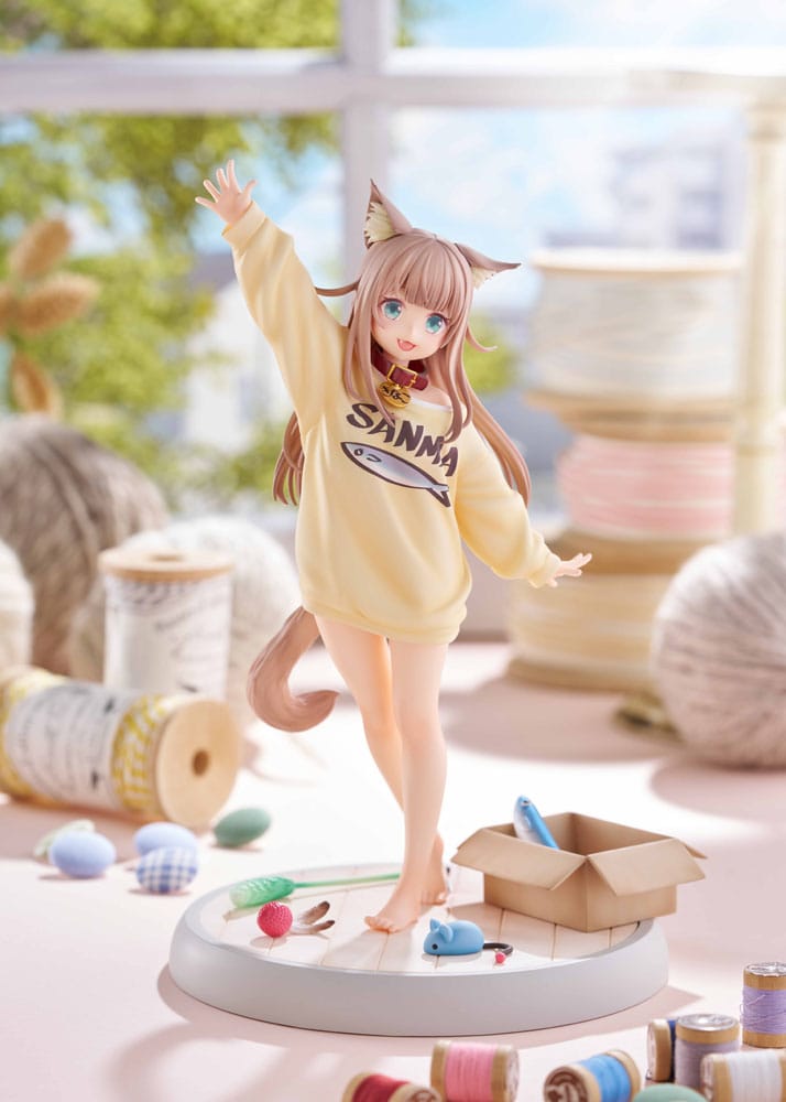 My Cat Is a Kawaii Girl Statue 1/6 Kinako Play With Ver. AmiAmi Limited Edition 21 cm P041681