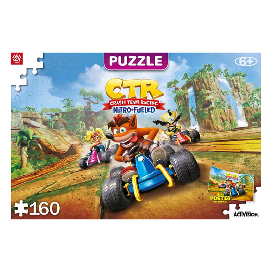 Crash Bandicoot Kids Puzzle Team Racing Nitro-Fueled (160 pieces) P041730