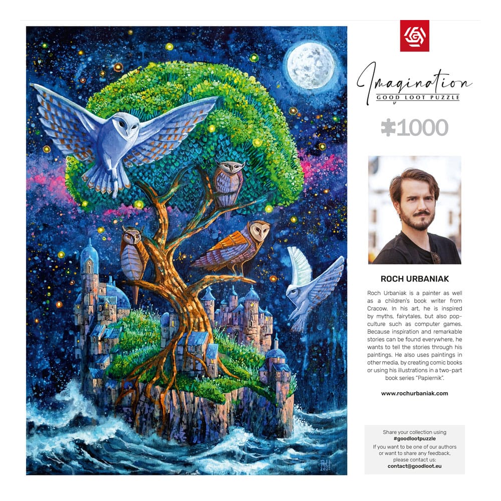 Roch Urbaniak Imagination Puzzle Owl Island / Wyspa Sów (1000 pieces) P041744