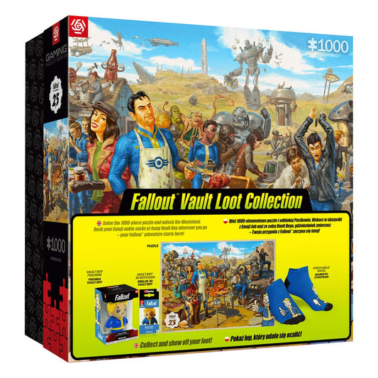 Fallout gift set Fallout Vault Loot Collection (Puzzle, socks, figurine & key ring) P066010