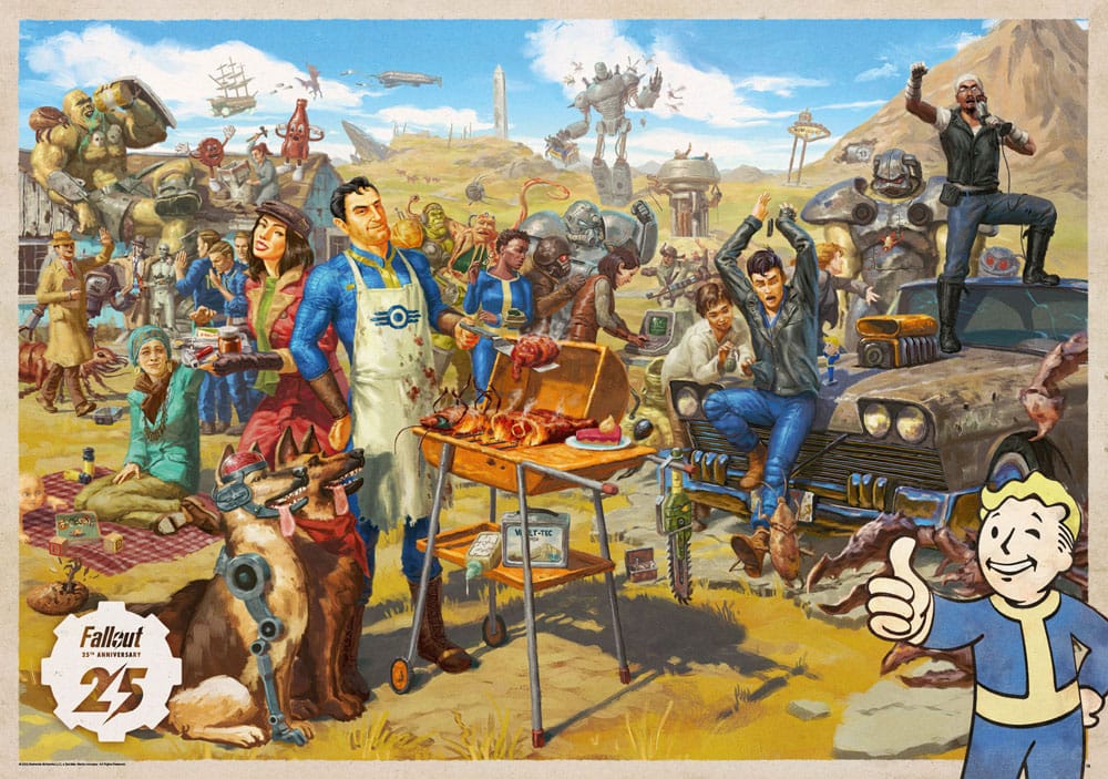 Fallout gift set Fallout Vault Loot Collection (Puzzle, socks, figurine & key ring) P066010