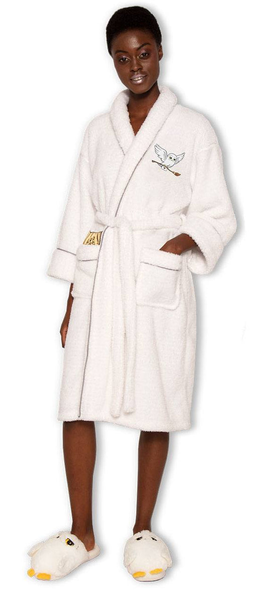 Harry Potter Ladies Fleece Bathrobe Hedwig P041979
