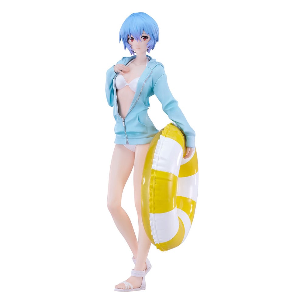 Rebuild of Evangelion Pop Up Parade L PVC Statue Beach Queens: Rei Ayanami 22 cm P042101