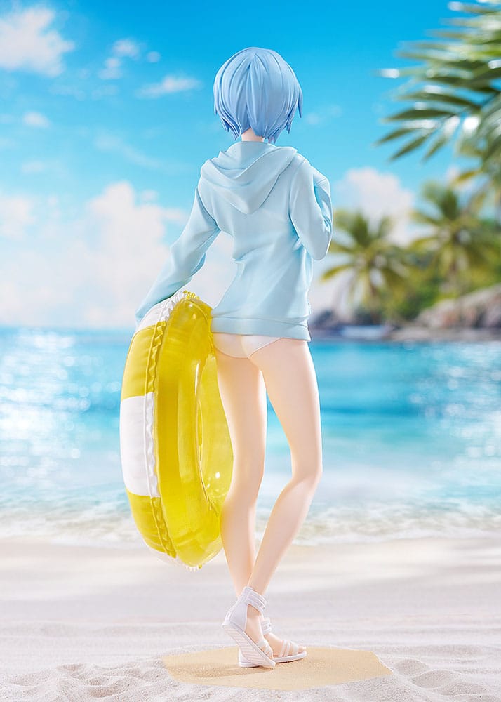 Rebuild of Evangelion Pop Up Parade L PVC Statue Beach Queens: Rei Ayanami 22 cm P042101