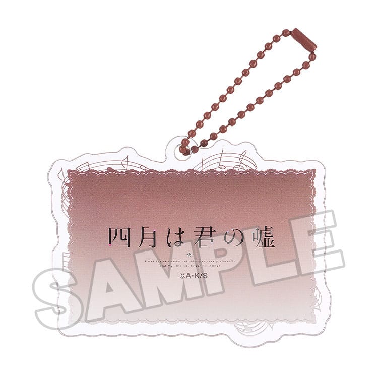 Your Lie in April Acrylic Keychain Anime Scene B 8 cm P042360