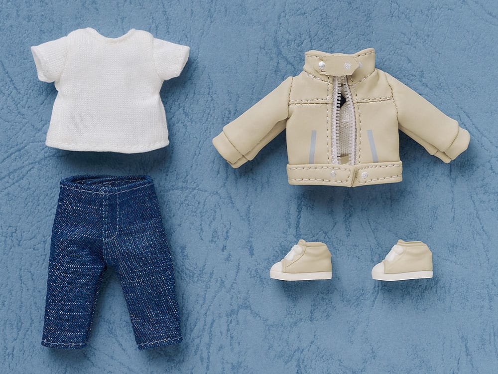 Nendoroid Doll Figures Outfit Set: Leather Jacket (Ivory)