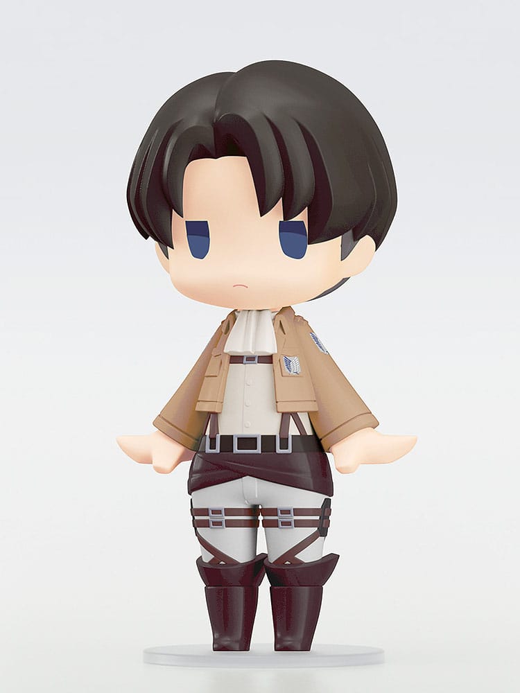 ATTACK ON TITAN HELLO! GOOD SMILE ACTION FIGURE LEVI 10 CM