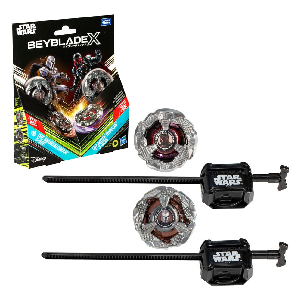 Beyblade X and Star Wars Collab The Mandalorian 3-60F vs. Moff Gideon 3-80N P069224