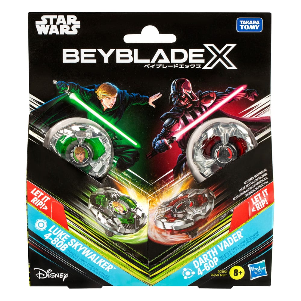 Beyblade X and Star Wars Collab Luke Skywalker 4-80B vs. Darth Vader 4-60B P069227