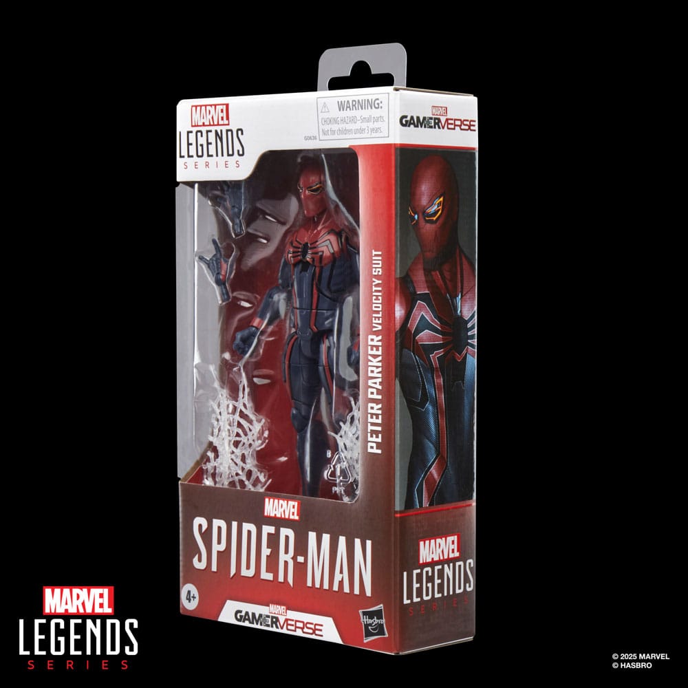 Spider-Man Marvel Legends Gamerverse Action Figure Peter Parker Velocity Suit 15 cm