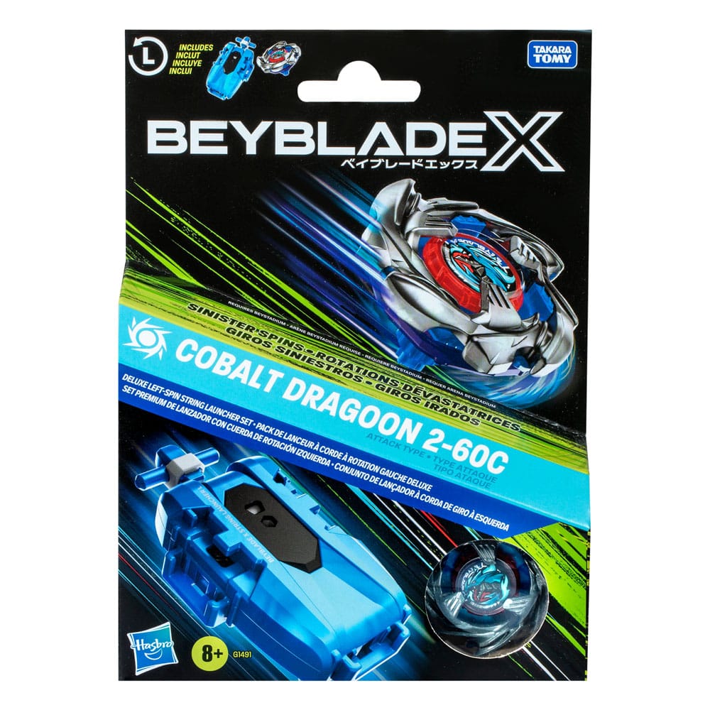 Beyblade X Cobalt Dragoon 2-60C Launcher Set P069230