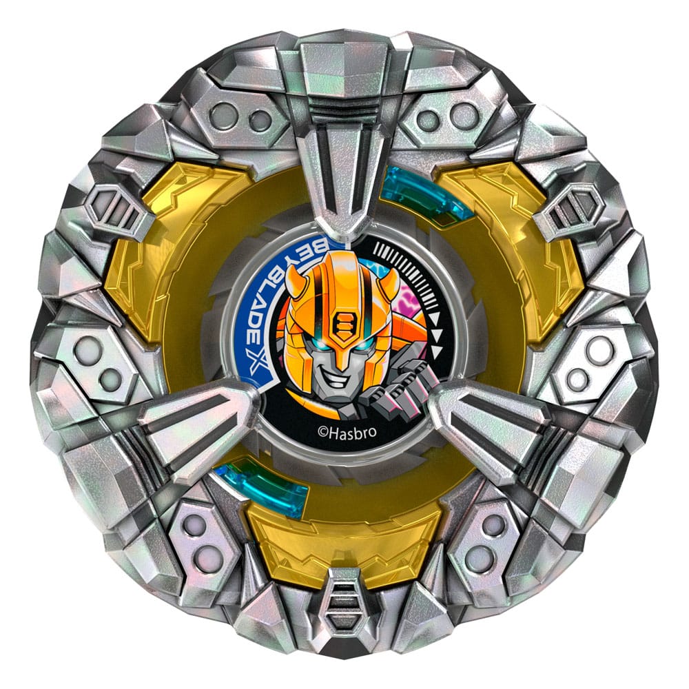Beyblade X and Transformers Collab Bumblebee 3-60GP vs. Shockwave 5-80O P069233