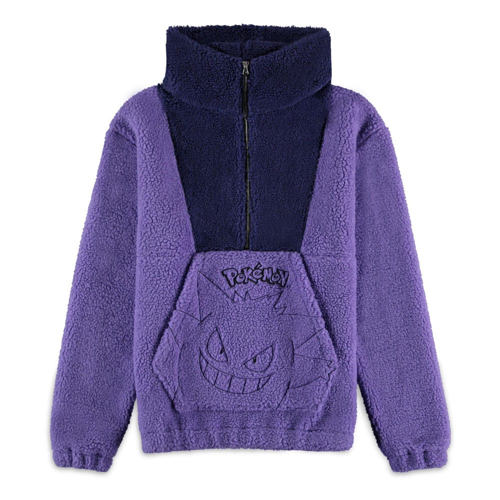 Pokemon Sherpa Hooded Sweater Gengar Size M