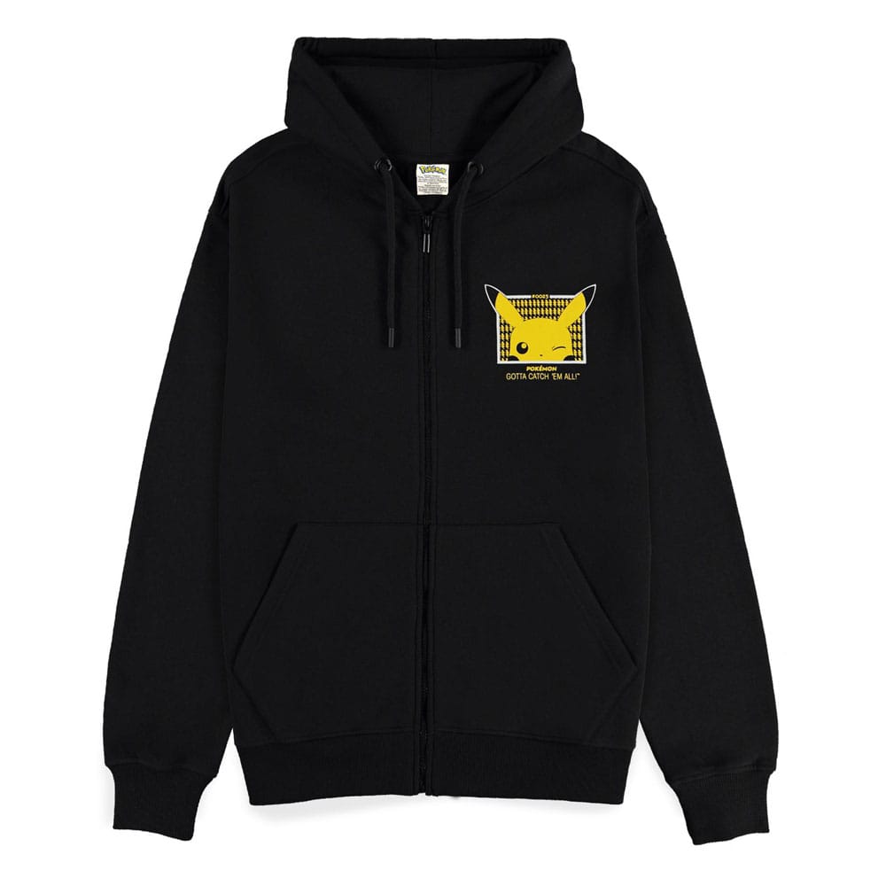 Pokemon Zipper Hoodie Gotta Catch 'em All Pikachu Size S