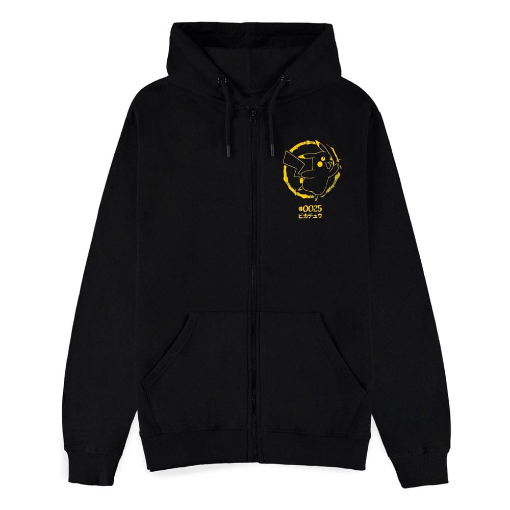 Pokemon Zipper Hoodie Pikachu Thunderstrike Size L