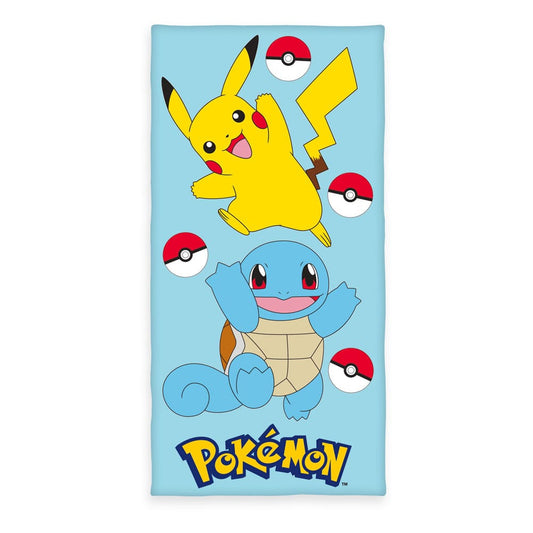 Pokemon Velour Pikachu & Squirtle 75 x 150 cm P044177
