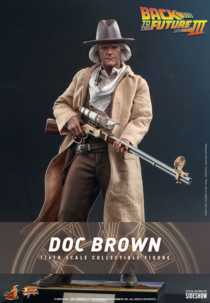 BACK TO THE FUTURE III MOVIE MASTERPIECE ACTION FIGURE 1/6 DOC BROWN 32 CM P044325