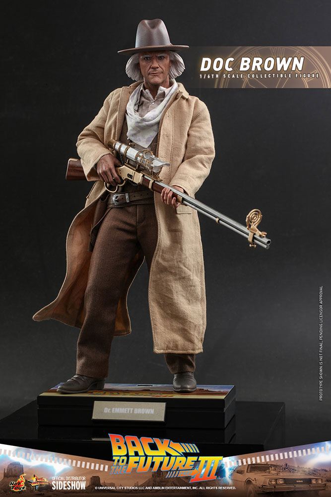 BACK TO THE FUTURE III MOVIE MASTERPIECE ACTION FIGURE 1/6 DOC BROWN 32 CM P044325