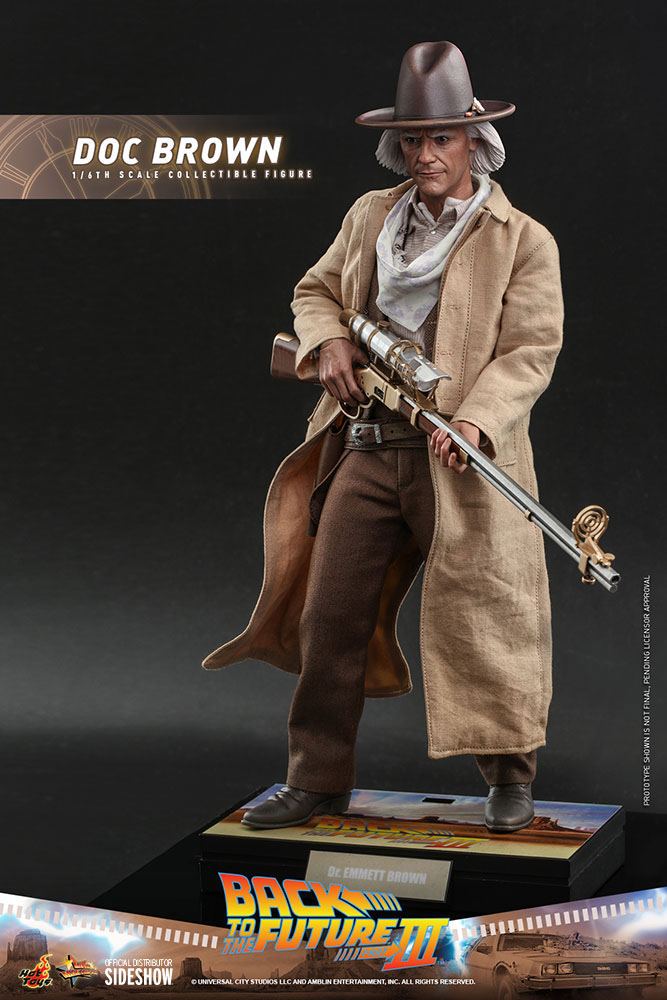 BACK TO THE FUTURE III MOVIE MASTERPIECE ACTION FIGURE 1/6 DOC BROWN 32 CM P044325