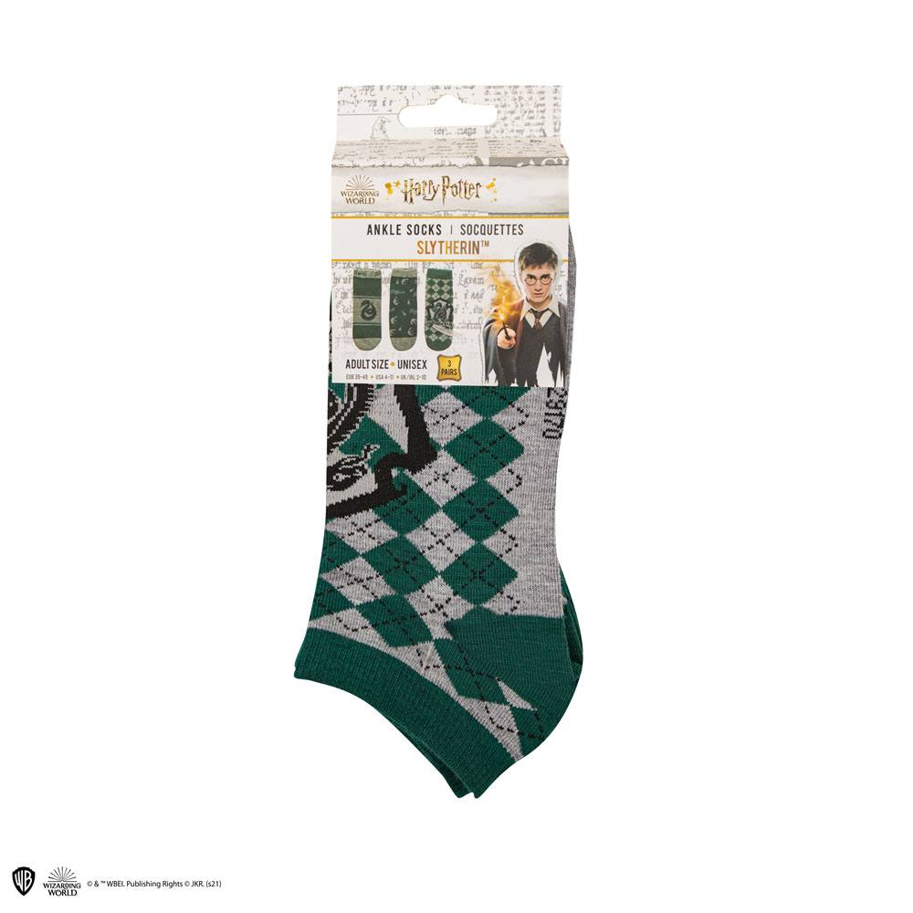 Harry Potter Ankle Socks 3-Pack Slytherin P044675