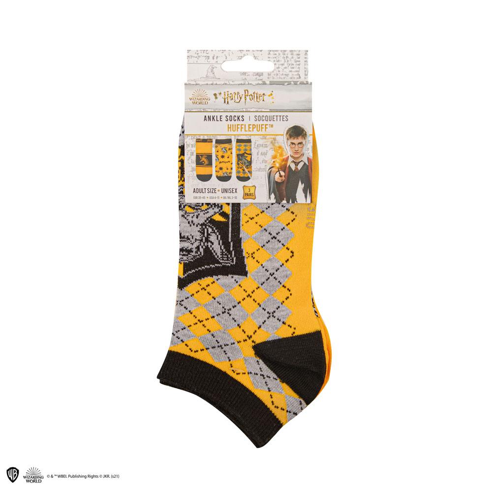 Harry Potter Ankle Socks 3-Pack Hufflepuff P044677