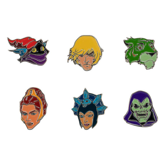 Masters of the Universe Pin Badges 6-Pack Characters P044694