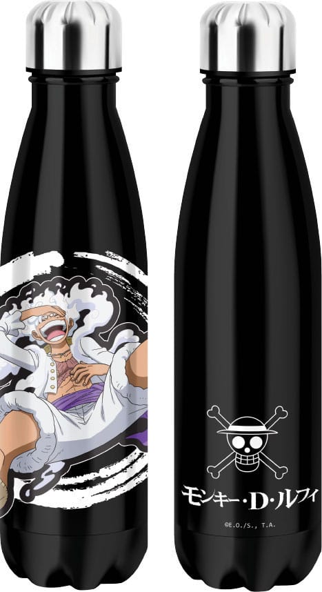 ONE PIECE THERMO WATER BOTTLE LUFFY GEAR 5 BLACK P044845