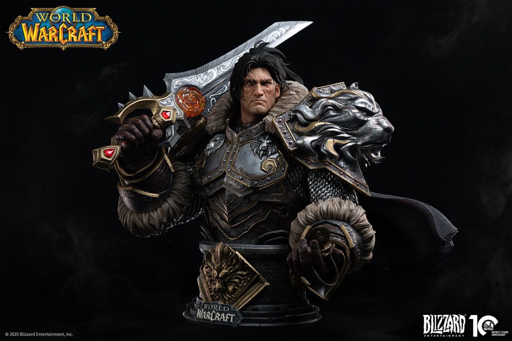 World of Warcraft Bust 1/3 Varian Wrynn 46 cm