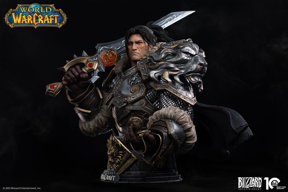 World of Warcraft Bust 1/3 Varian Wrynn 46 cm