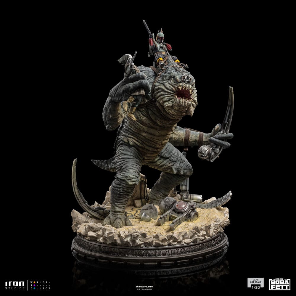 The Book of Boba Fett Demi Art Scale Statue 1/20 Boba Fett & Rancor 38 cm P045111