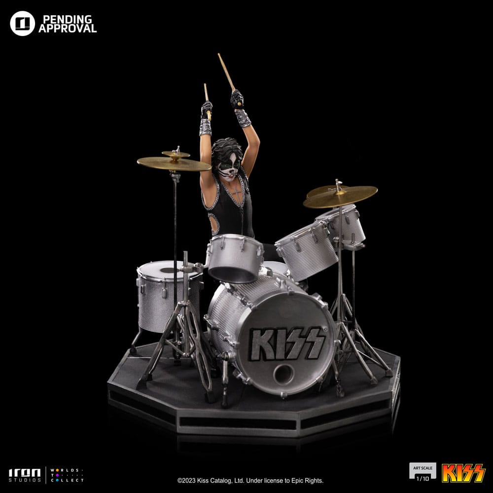 Kiss Art Scale Statue 1/10 Peter Criss Limited Edtition 22 cm P045147