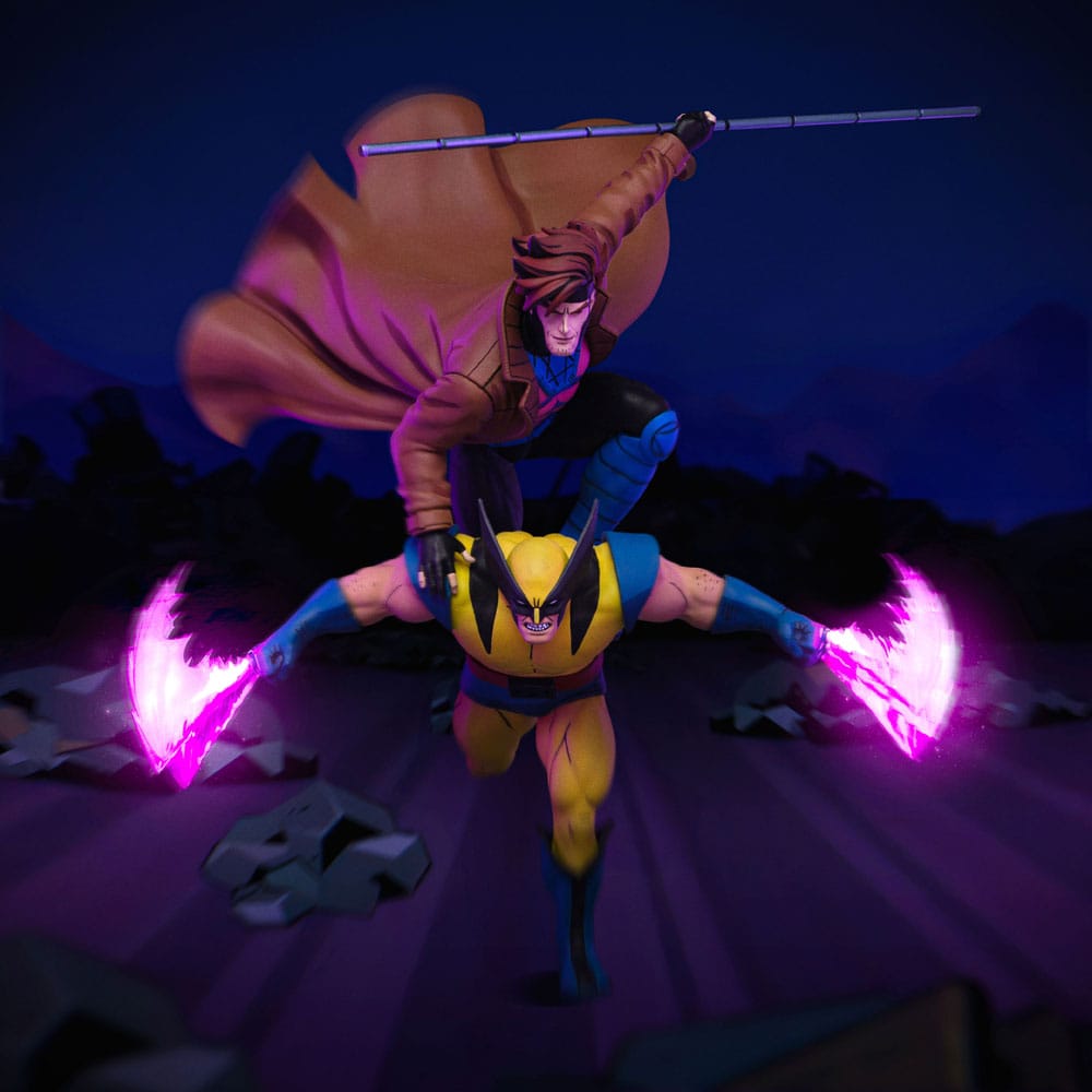 Marvel Deluxe Art Scale Statue 1/10 X-Men´97 Gambit & Wolverine 29 cm P045243