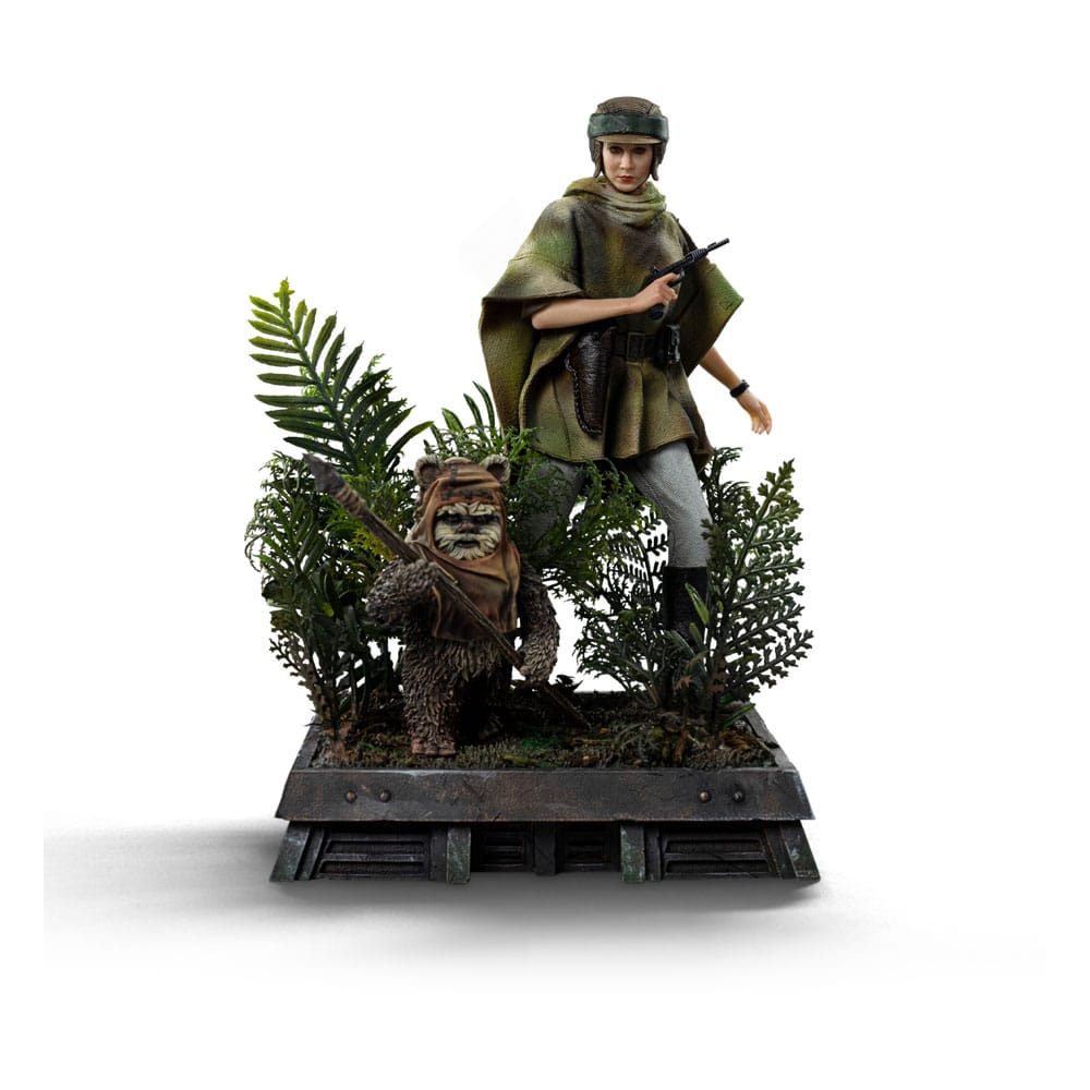 Star Wars Episode VI Art Scale Statue 1/10 Leia and Wicket 21 cm P045342