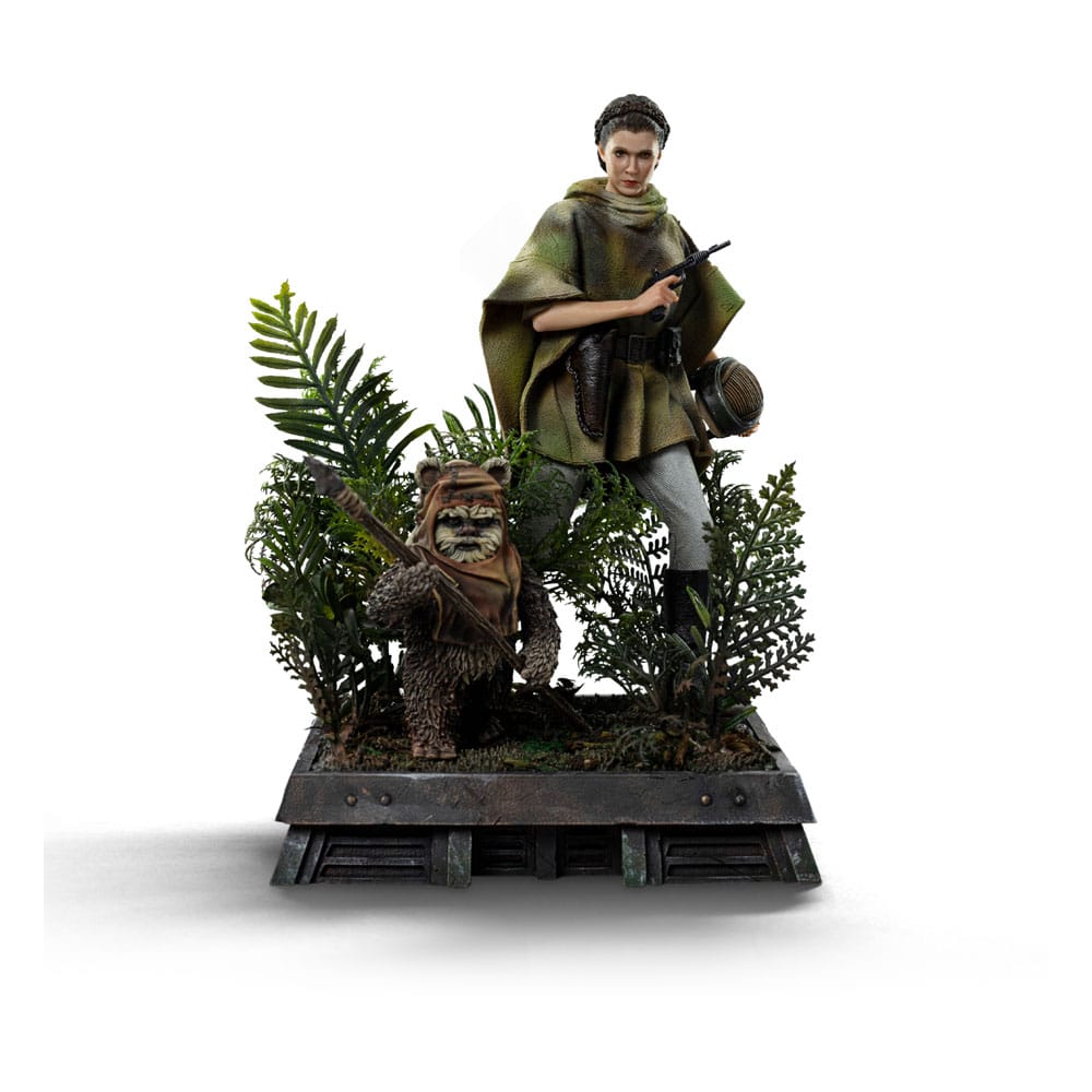 Star Wars Episode VI Art Scale Statue 1/10 Leia and Wicket 21 cm P045342